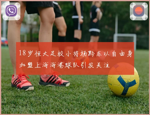 18岁恒大足校小将杨黔东以自由身加盟上海海港球队引发关注